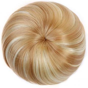 WEILAI Girls Brown Blonde Donut Bun