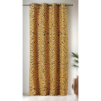 Tigre Jaune Linder Rideau à œillets 140×240 cm