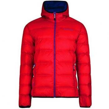 Durex 2B Hommes – T-shirt thermique hydrofuge, Capuche, Résistant à l’eau, Taille XXS, Rouge vif