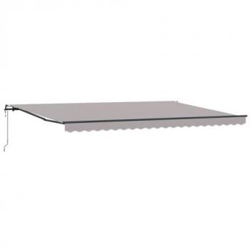 Auvent Rétractable VidaXL 5x3 m Gris Clair