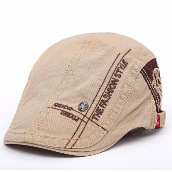 Men's Peaked Cotton Beret Cap