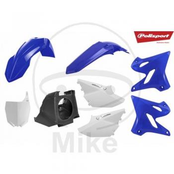 Kit plastique restylé Polisport pour Yamaha YZ125/250/250X couleur d'origine bleu/noir/blanc