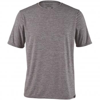 T‑shirt Patagonia Cap Cool Trail Manica Corta Grigio S