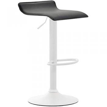 Bar Stool Dyn V2 en similicuir Noir/Blanc