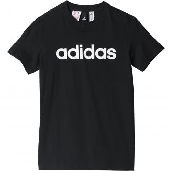 Adidas T‑shirt noir YB LIN pour enfants, taille 128
