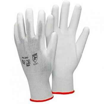 Guanti di Sicurezza Professionali in Nylon e PU, Pacchetto da 24, Taglia 7-S, Bianchi