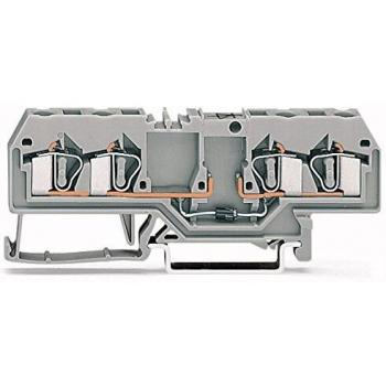 Connettore a molla WAGO 281‑665/281‑410 6 mm, colore grigio, 50 pezzi