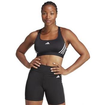 Adidas Black and White Medium-Support Bra