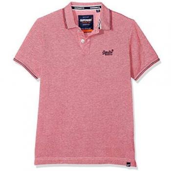Superdry Herren Classic Poolside Piqué-Polo in Rosa, S