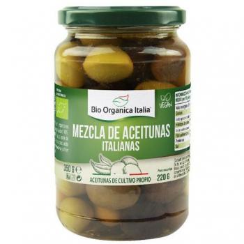Aceitunas Orgánicas en Mezcla 350 g – “Selección Italia”