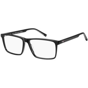 Tommy Hilfiger TH‑2198 807 Acetate Optical Frames – Black – Men’s Size 56 – Blue Light Filter