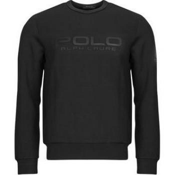 Sweat-Shirt Polo Ralph Lauren Col Ronde Logo Appliqué Noir