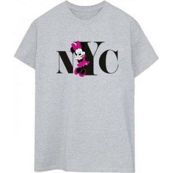 Minnie Mouse NY City Boyfriend Top – Women’s Size S, White