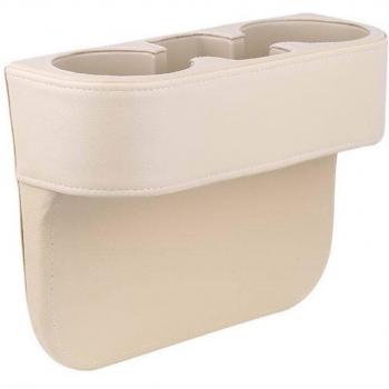 Système de Rangement Intérieur Auto – Cuir Synthétique, Support Mobile, Etui à Boisson