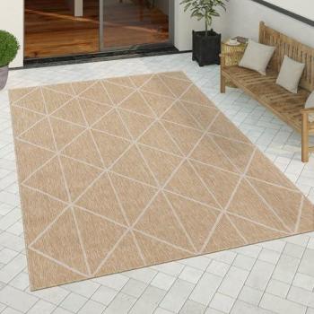 Paco Home tappeto balcone geometrico beige