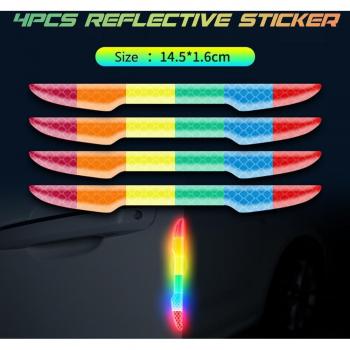 Car Door Corner Guard with Reflective Strip, 4-Pack