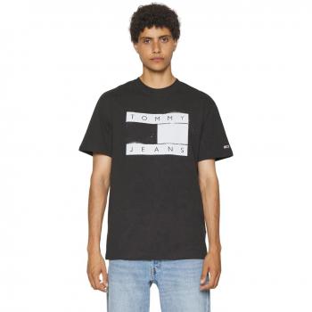 Camiseta Tommy Hilfiger Spray Hombre Negro
