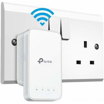 TP-LINK (RE300) AC1200 (300+867) Dual Band Wall-Plug Mesh Wi-Fi Range Extender  Smart Signal Indicator