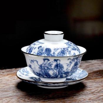 Hitzebeständiger Gaiwan mit Deckel und Schüssel