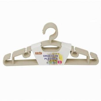 Set di 5 grucce per pantaloni e vestiti in plastica Cleafe 79321