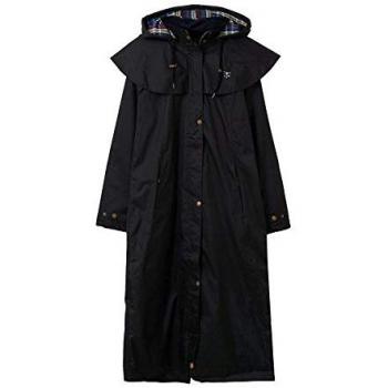 Lighthouse Outback Women's Black Full-Length Waterproof Coat – 14