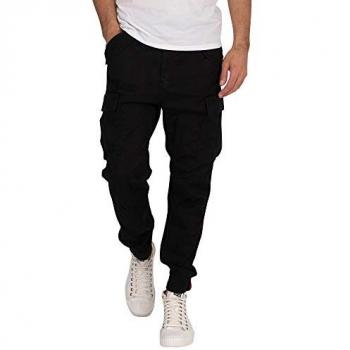 Pantalon Homme Alpha Industries Airman, Noir, 34W