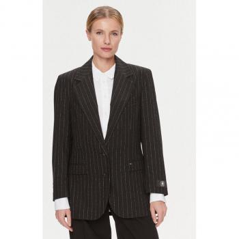 Tommy Hilfiger Blazer nero Regular Fit con strisce sottili
