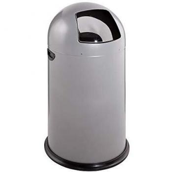 Var Poubelle à poussoir acier fermeture automatique