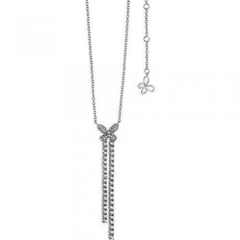 Collier Comète Farfalle (Argent 925, Zircone) – GLA 161