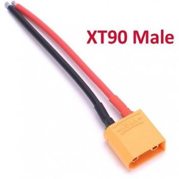 Conector de batería Lipo XT90 macho hembra a T con cable 14AWG