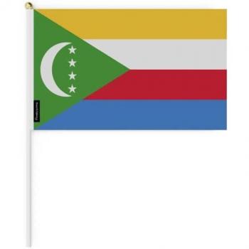 Portable Comoros Flag – 14×21 cm, Double‑Sided Print