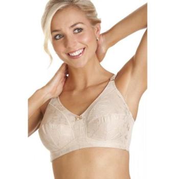 Soft-Cup Cotton Comfort Bra, Unwired – Beige 36B