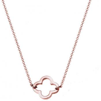 Kleeblatt‑Glücksbringer Elli – elegante Silberkette für Frauen