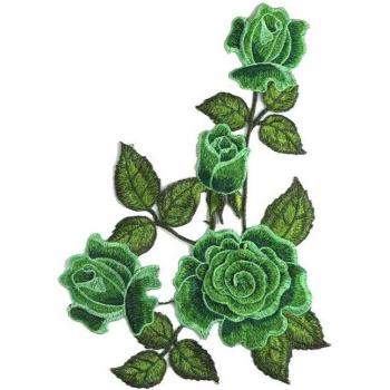 Pegatina Bordada de Rosa