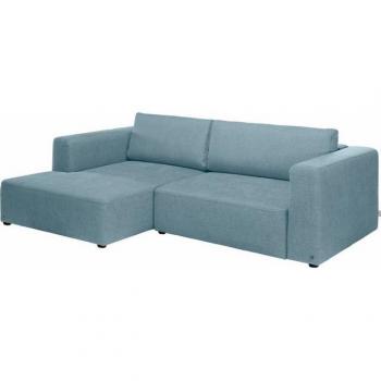 Ecksofa Heaven Style S von TOM TAILOR HOME – Fresh Blue TCU 6, mit integrierter Bettfunktion und Klappkasten