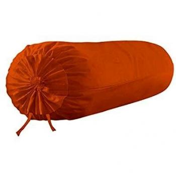 Pizuna Linens 400 Thread Count Cotton Bolster Cushion Covers 2pc Burnt Orange