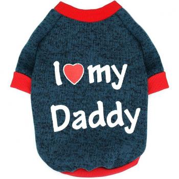 Camiseta para Gatos y Perros Pequeños Amo a Papá y Mamá