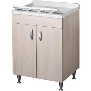 Lavandino Eco Olmo 60x50 con Base Idrofuga