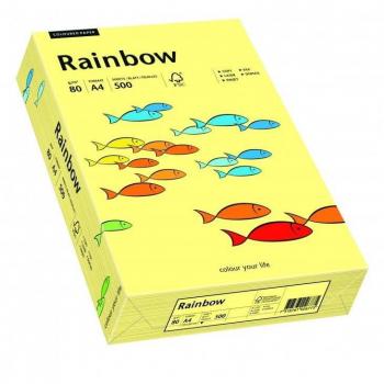 Hellgelbes Rainbow-Druckpapier 80 g/m², A4, 500 Stück – PAPYRUS
