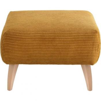 INOSIGN Hocker »Colori«, wählbare Holzfußfarbe, verschiedene hochwertige Stoffe