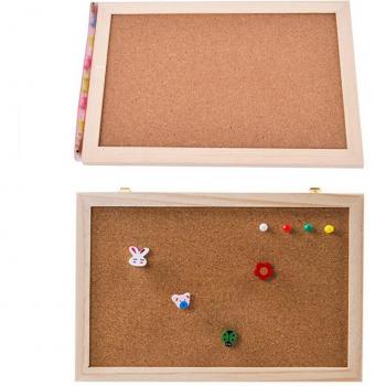 Wooden Framed Photo Cork Board