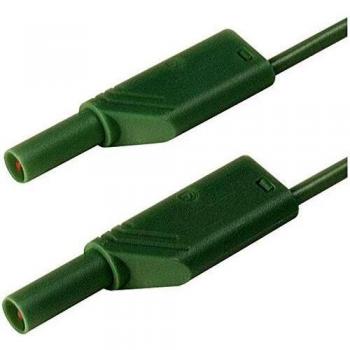 SKS Hirschmann MLS GG 100/2,5 ge/gn Puntali di sicurezza Spina a banana 4 mm Giallo 1.00 m 1 pz