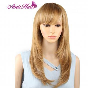 Natural Brown Hair Net Bang Wig for Cosplay