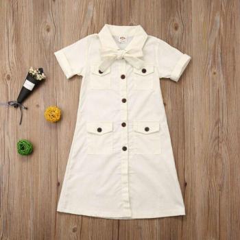 Veste trench à boutons bébé fille 1-6 ans – imperméable au vent