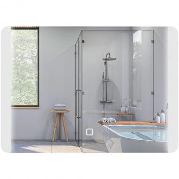 Armadio Portagioie con Specchio Regolabile e Illuminazione LED, Bianco