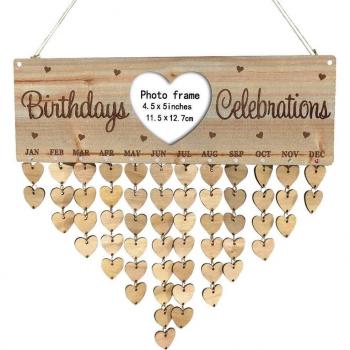 Placa de Madera para Calendario de Adviento y Cumpleaños