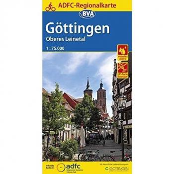 ADFC-Regionalkarte Göttingen Oberes Leinetal, 1:75.000, reiß