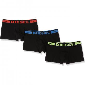Diesel UMBR-ANDRETHREEPACK, Calzoncillo Negro para Hombre, Pack de 3