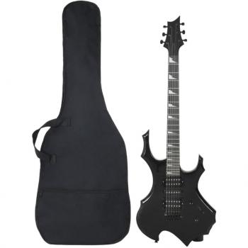 VidaXL 4/4 Size Electric Guitar for Beginners with Bag Black 39