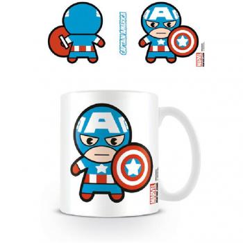 Taza 320 ML Capitán América Kawaii